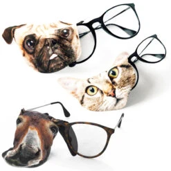 Lot De 3 Microfibres Pour Lunettes Animaux -Créatifs Cadeaux Magasin lot de 3 microfibres pour lunettes animaux 2