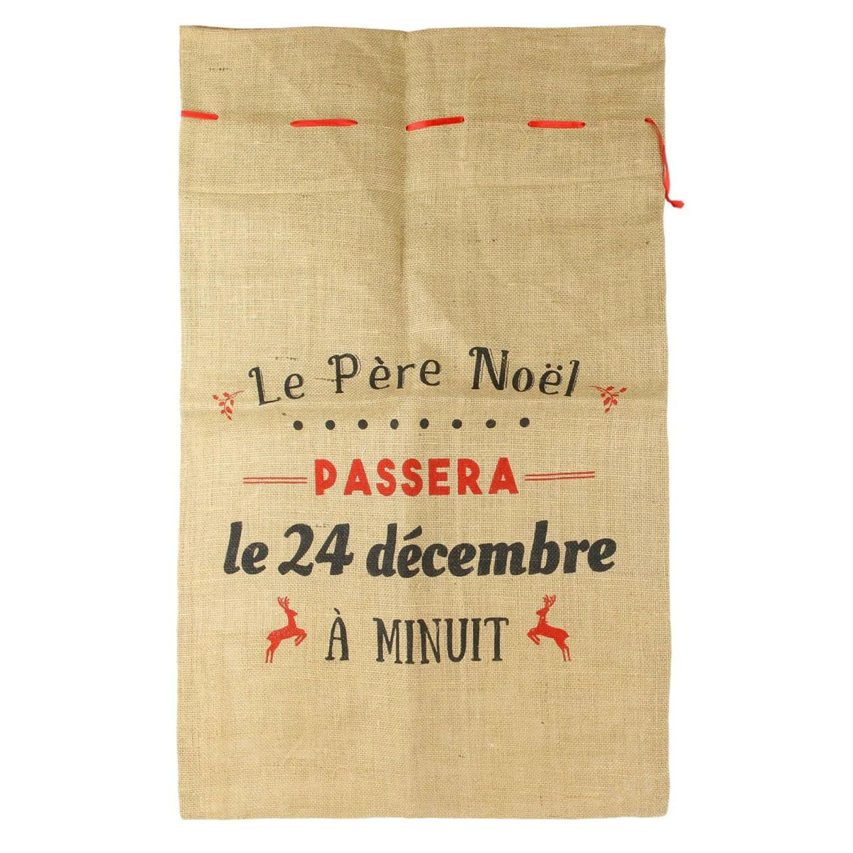 Lot De 3 Sacs Hottes à Cadeaux Du Père Noël 5 Lot De 3 Sacs Hottes à Cadeaux Du Père Noël – Image 3