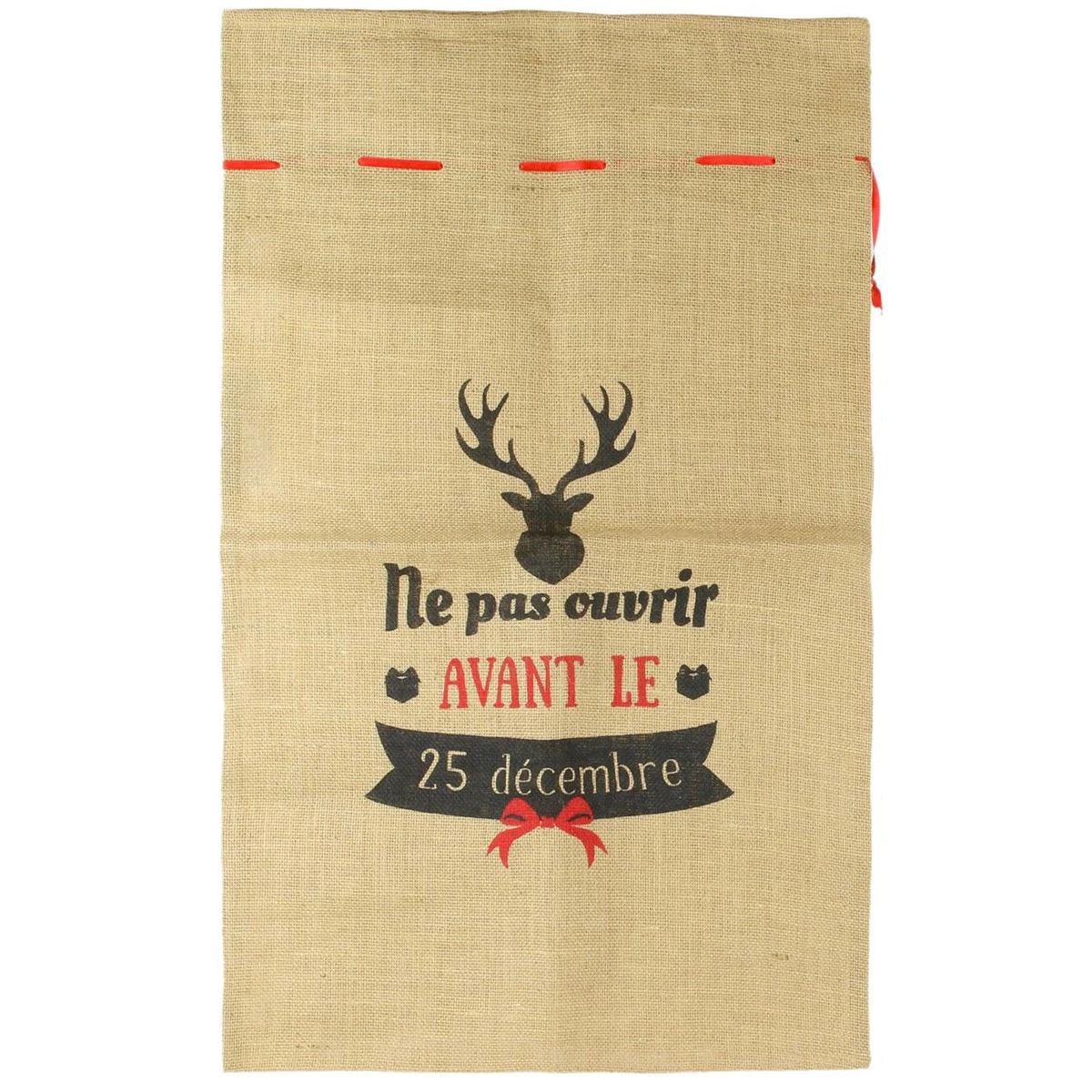 Lot De 3 Sacs Hottes à Cadeaux Du Père Noël 6 Lot De 3 Sacs Hottes à Cadeaux Du Père Noël – Image 4