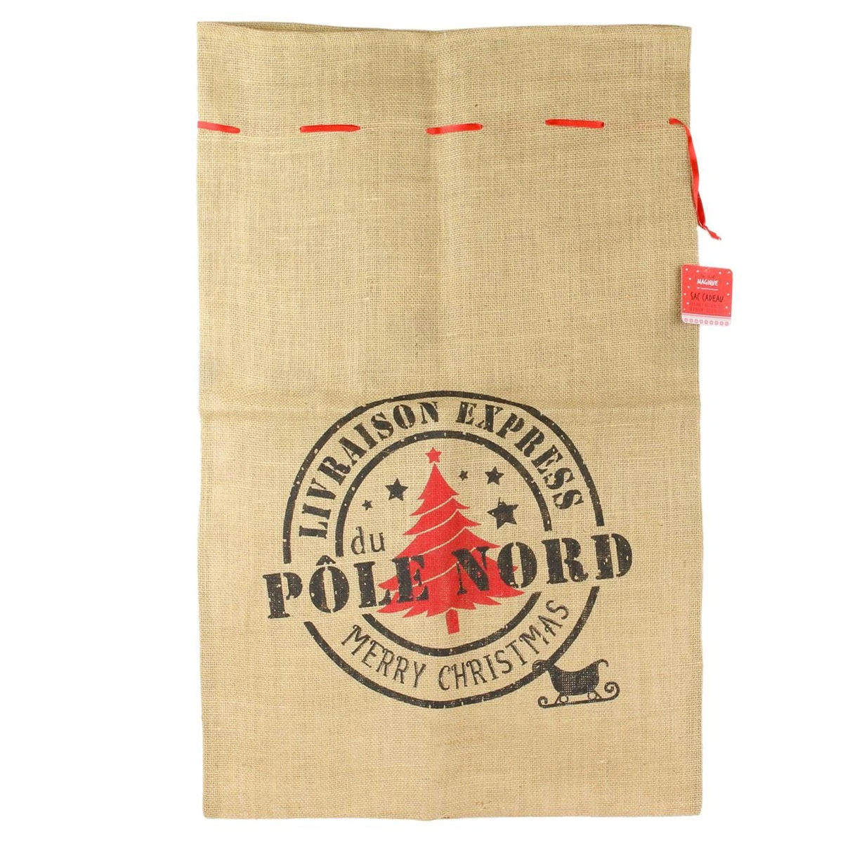 Lot De 3 Sacs Hottes à Cadeaux Du Père Noël 3 Lot De 3 Sacs Hottes à Cadeaux Du Père Noël