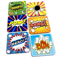Lot De 6 Sous-verres Comics