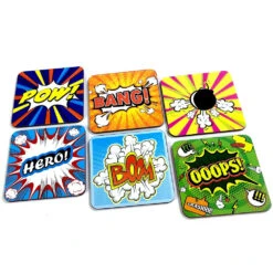 Lot De 6 Sous-verres Comics 10 Lot De 6 Sous-verres Comics -Créatifs Cadeaux Magasin lot de 6 sous verres comics 3