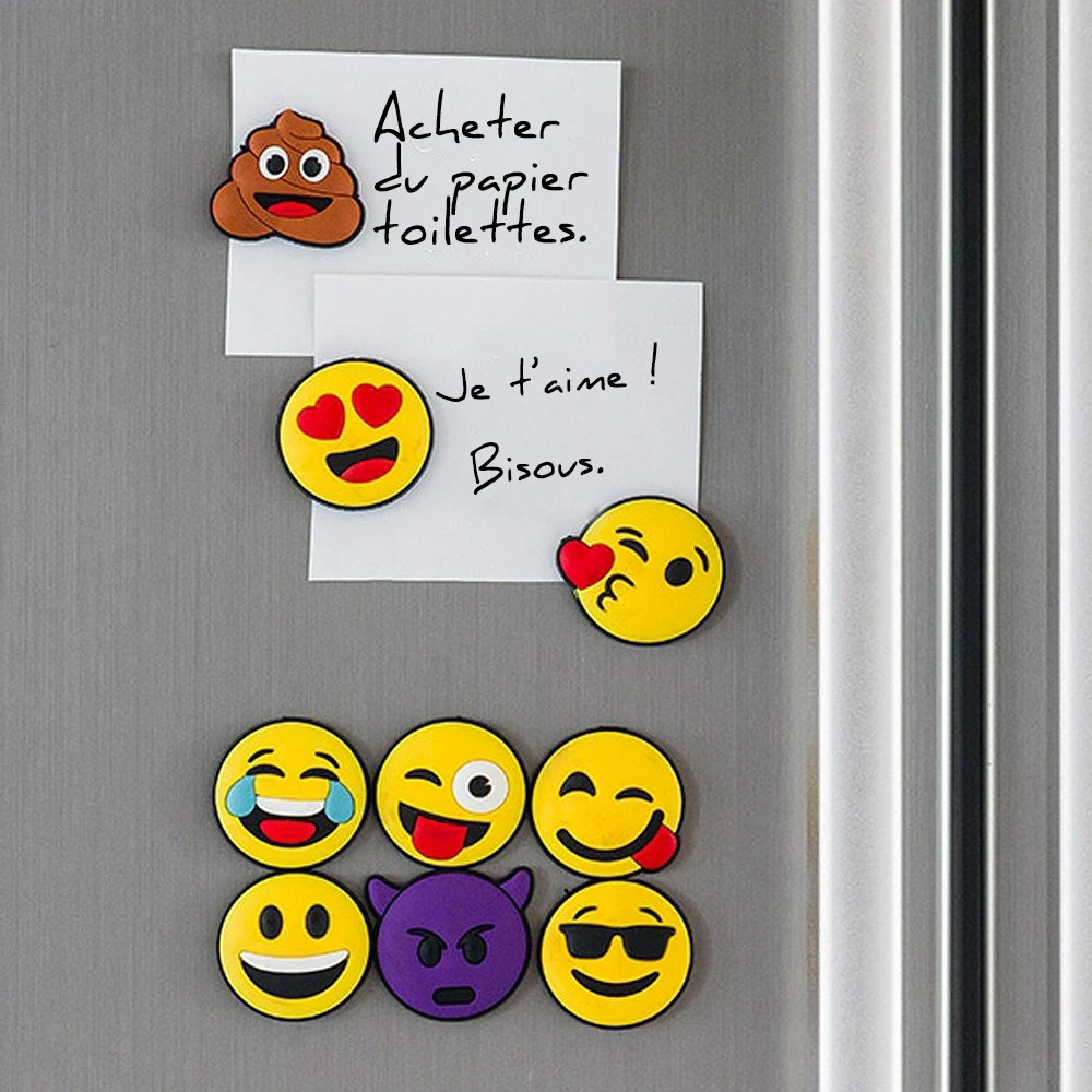 Lot De 9 Magnets Emoji 4 Lot De 9 Magnets Emoji – Image 2