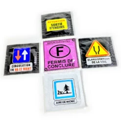 Lot De Préservatifs Humoristiques Code De La Route -Créatifs Cadeaux Magasin lot de preservatifs humoristiques code de la route 2