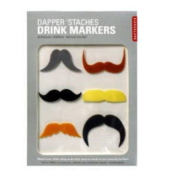 Marqueurs De Verre Moustache -Créatifs Cadeaux Magasin marqueurs de verre moustache 1