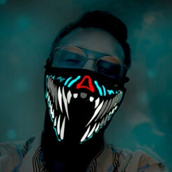 Masque Mâchoire Lumineuse -Créatifs Cadeaux Magasin masque machoire lumineuse 2