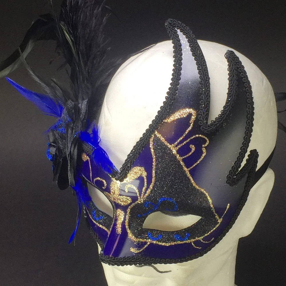 Masque Vénitien Loup à Plumes 4 Masque Vénitien Loup à Plumes – Image 2