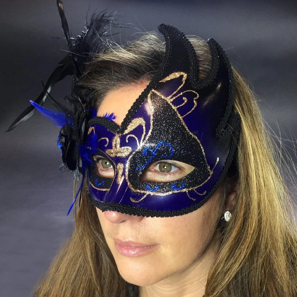 Masque Vénitien Loup à Plumes 3 Masque Vénitien Loup à Plumes