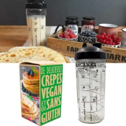 Miam Vegan, Shaker Crêpes Et Pancakes Sans Gluten 7 Miam Vegan, Shaker Crêpes Et Pancakes Sans Gluten -Créatifs Cadeaux Magasin miam vegan shaker crepes et pancakes sans gluten 2