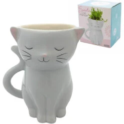 Mini Jardinière Chat -Créatifs Cadeaux Magasin mini jardiniere chat 2