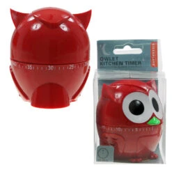 KIKKERLAND Minuteur De Cuisine Hibou Chouette -Créatifs Cadeaux Magasin minuteur de cuisine hibou chouette 2