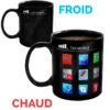 Mug Applications IPhone Thermoréactif -Créatifs Cadeaux Magasin mug applications iphone
