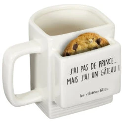 Mug Biscuit J'ai Pas De Prince Mais J'ai Un Gâteau. -Créatifs Cadeaux Magasin mug biscuit j ai pas de prince mais j ai un gateau 2