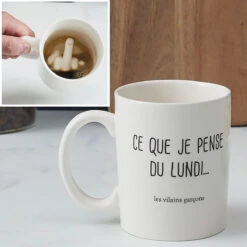 Mug Ce Que Je Pense Du Lundi -Créatifs Cadeaux Magasin mug ce que je pense du lundi 2