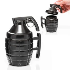 Mug Grenade Et Son Couvercle à Goupille -Créatifs Cadeaux Magasin mug grenade et son couvercle a goupille 3