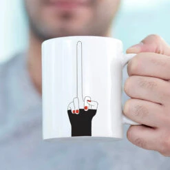 Mug Long Doigt D'honneur -Créatifs Cadeaux Magasin mug long doigt d honneur 3