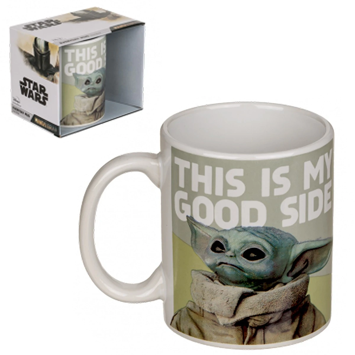 Out Of The Blue Mug Mandalorian "My Good Side" 3 Out Of The Blue Mug Mandalorian "My Good Side"