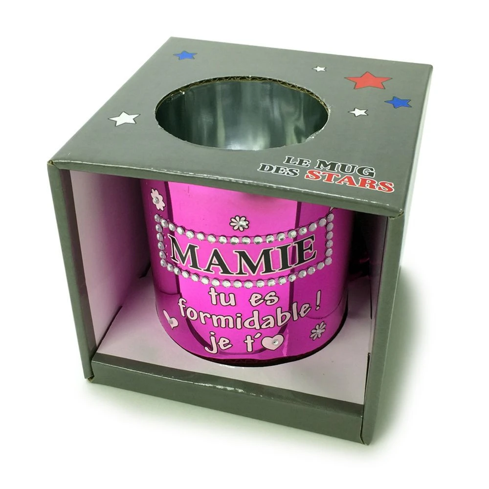 Mug Métallisé Strass MAMIE 4 Mug Métallisé Strass MAMIE – Image 2