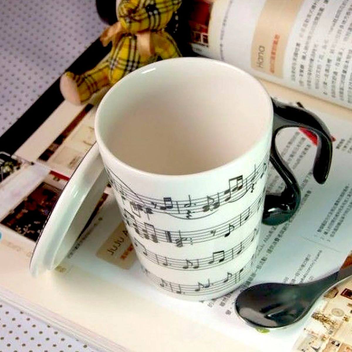 Mug Musique Avec Couvercle 6 Mug Musique Avec Couvercle – Image 4