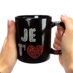 Mug Strass Je T'aime 7 Mug Strass Je T'aime -Créatifs Cadeaux Magasin mug strass je t aime 2