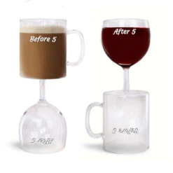 Mug Verre 2 En 1 -Créatifs Cadeaux Magasin mug verre deux en un 3