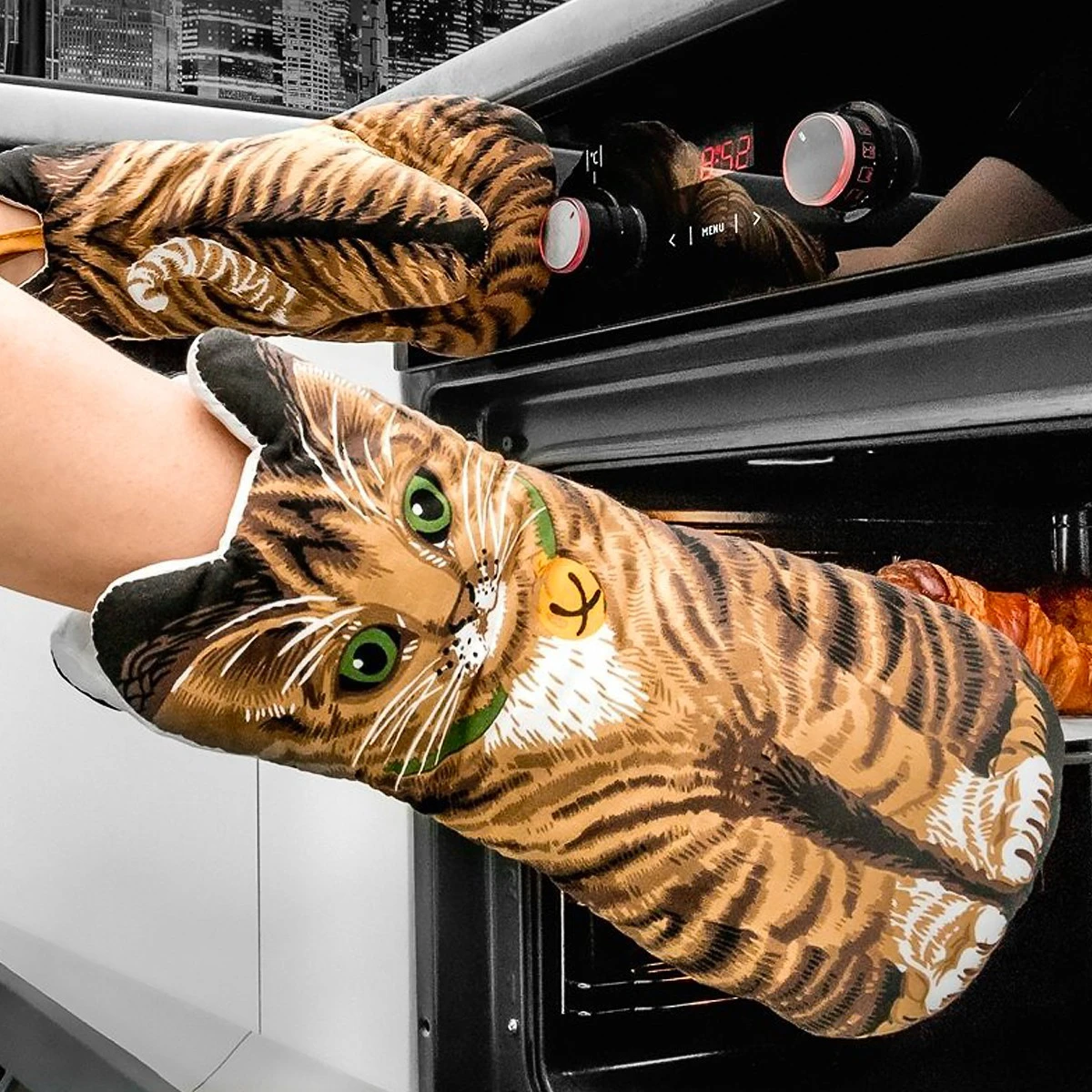 Paire De Gants De Cuisine Chat 4 Paire De Gants De Cuisine Chat – Image 2