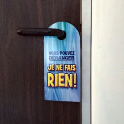 Pancarte De Porte J'ai Un Horaire Chargé