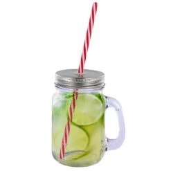 Panier Présentoir 6 Mugs Bocaux Avec Paille -Créatifs Cadeaux Magasin panier presentoir 6 mugs bocaux avec paille 2