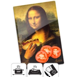 Planche à Découper La Joconde 7 Planche à Découper La Joconde -Créatifs Cadeaux Magasin planche a decouper la joconde hungry lisa 2