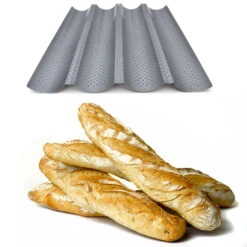 Plaque De Cuisson 4 Baguettes Réversible 2 En 1 -Créatifs Cadeaux Magasin plaque de cuisson baguettes reversible 2