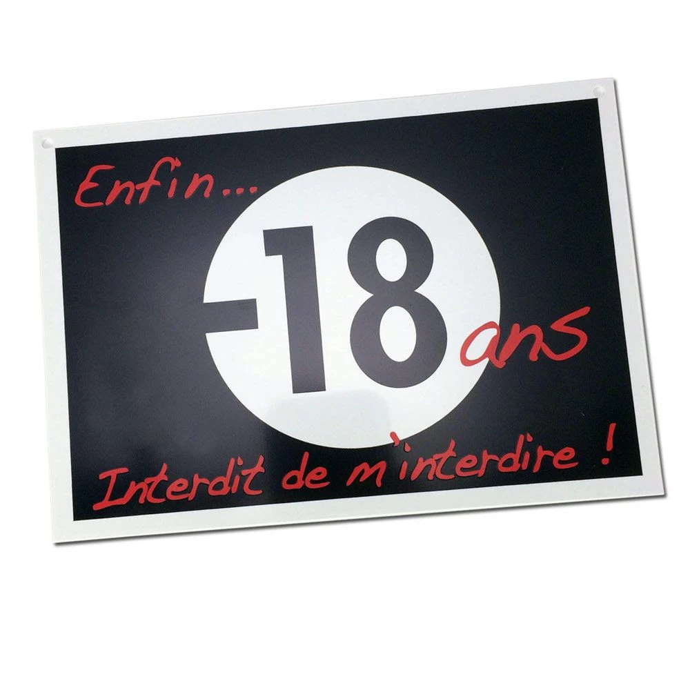 Plaque De Porte Enfin 18 Ans... 4 Plaque De Porte Enfin 18 Ans... – Image 2