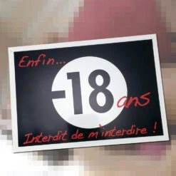 Plaque De Porte Enfin 18 Ans...