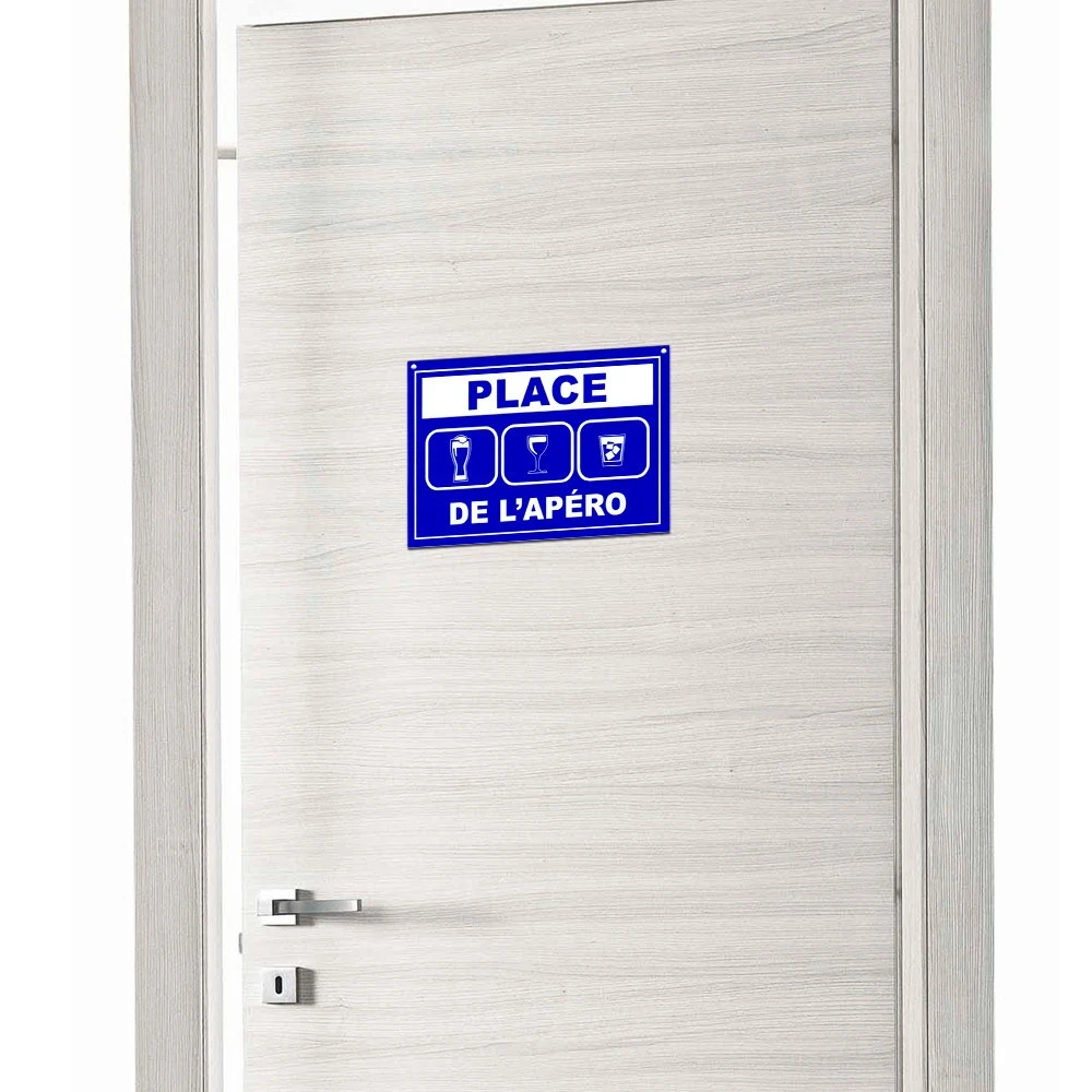 Plaque De Porte Place De L'apéro 4 Plaque De Porte Place De L'apéro – Image 2
