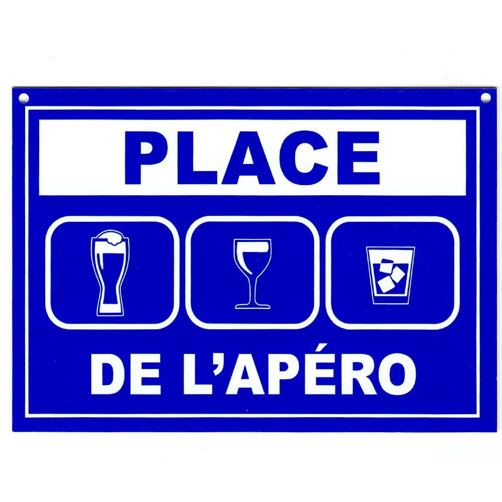 Plaque De Porte Place De L'apéro 3 Plaque De Porte Place De L'apéro