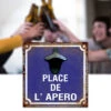 Plaque Décapsuleur Mural Place De L'apéro -Créatifs Cadeaux Magasin plaque decapsuleur mural place de l apero