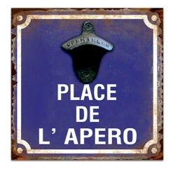 Plaque Décapsuleur Mural Place De L'apéro