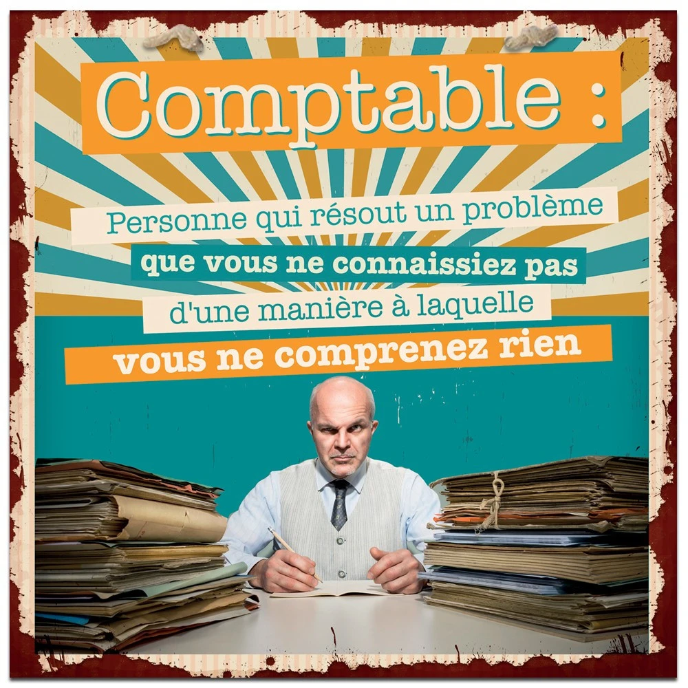 Plaque Métal Comptable 4 Plaque Métal Comptable – Image 2