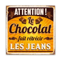 Plaque Métal Humour Chocolat 9 Plaque Métal Humour Chocolat -Créatifs Cadeaux Magasin plaque metal humour chocolat 3