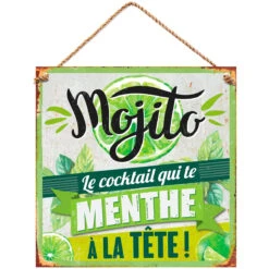 Plaque Métal Mojito