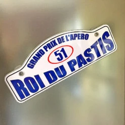 Plaque Rallye Roi Du Pastis -Créatifs Cadeaux Magasin plaque rallye roi du pastis 1