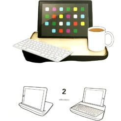 KIKKERLAND Plateau IBed Support Tablette En Bois -Créatifs Cadeaux Magasin plateau ibed support tablette en bois 2