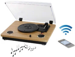LIVOO Platine Disque Vinyle Bluetooth -Créatifs Cadeaux Magasin platine disque vinyle bluetooth 4