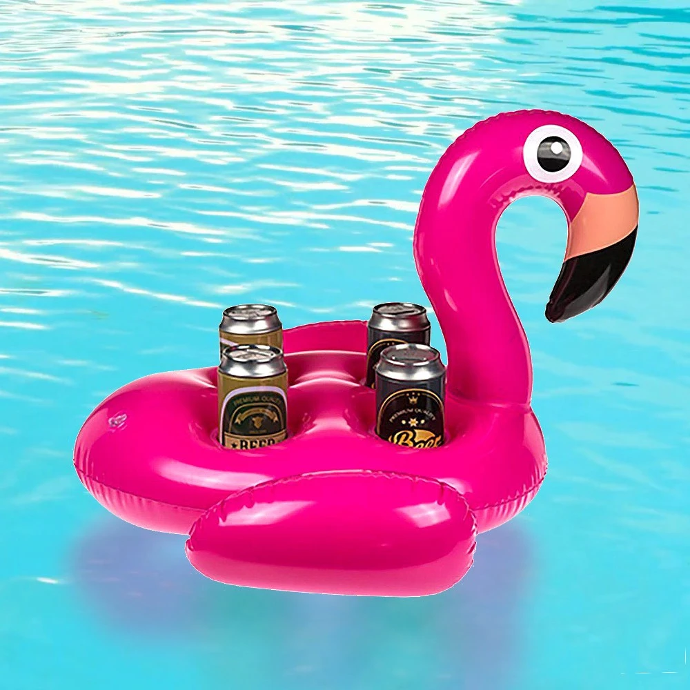 Porte-boisson Gonflable Flamant Rose 3 Porte-boisson Gonflable Flamant Rose