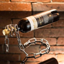 Porte Bouteilles "chaîne", Illusion Visuelle 9 Porte Bouteilles "chaîne", Illusion Visuelle -Créatifs Cadeaux Magasin porte bouteilles qchaineq illusion visuelle 3