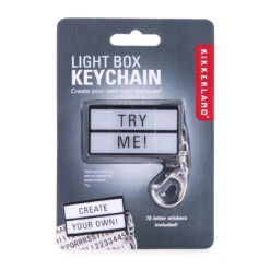 Porte-clé Lightbox Message Lumineux -Créatifs Cadeaux Magasin porte cle lightbox message lumineux 1