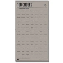 Poster "100 Choses à Faire Avant De Mourir".