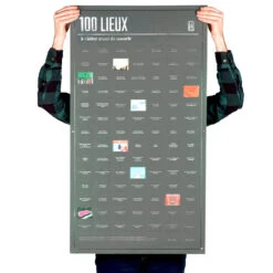 Poster 100 Lieux à Visiter Avant De Mourir -Créatifs Cadeaux Magasin poster 100 lieux a visiter avant de mourir 3