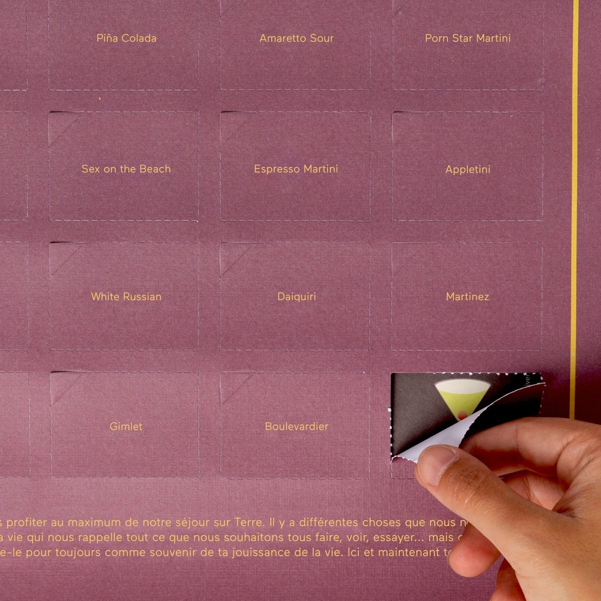 Poster 50 Cocktails à Tester Dans Sa Vie 4 Poster 50 Cocktails à Tester Dans Sa Vie – Image 2