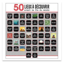 Poster 50 Lieux à Découvrir Avant La Fin Du Monde -Créatifs Cadeaux Magasin poster 50 lieux a decouvrir avant la fin du monde 2