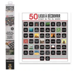 Poster 50 Lieux à Découvrir Avant La Fin Du Monde -Créatifs Cadeaux Magasin poster 50 lieux a decouvrir avant la fin du monde 3